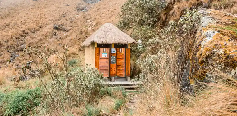 Baños en camino inca
