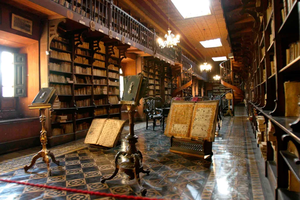 The library and treasures of the convent