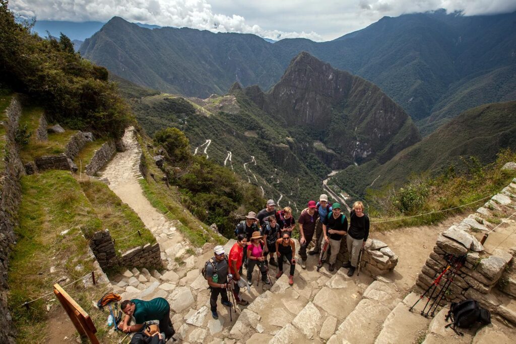 Camino inca llegando Machu Picchu