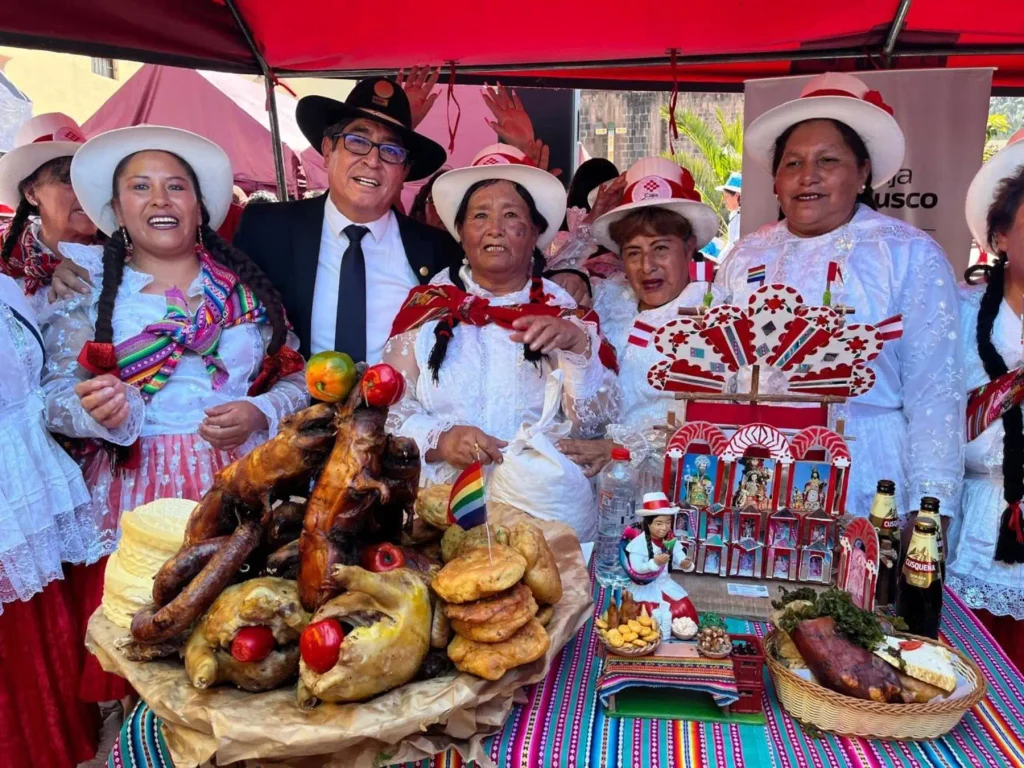 Traditional chiriuchu dish from Cusco