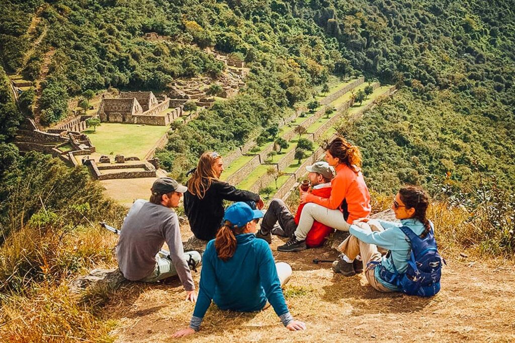 Panoramic mountain views on the Choquequirao trek