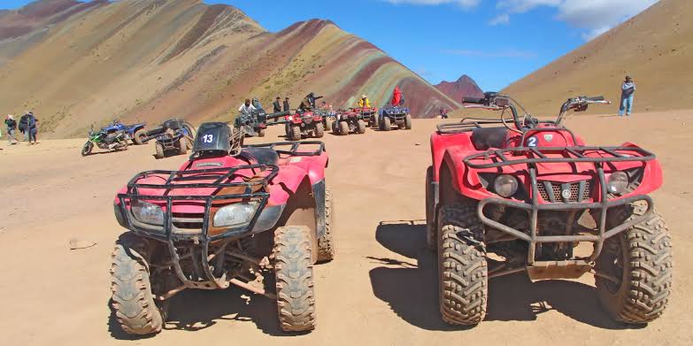 ATVs at Rainbow Mountain