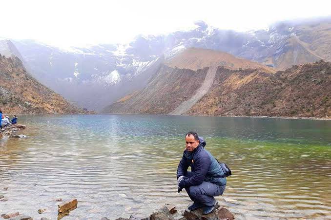Rainy season at Humantay Lake