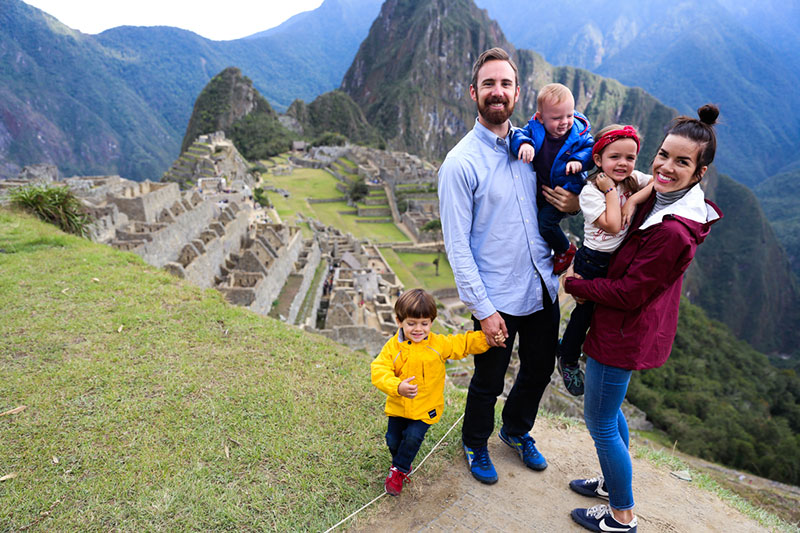 Children at Machu Picchu