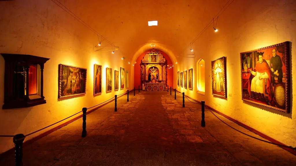 Religious art inside the Monastery