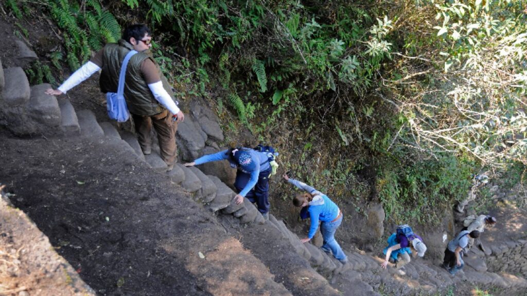 Climbing Huayna Picchu