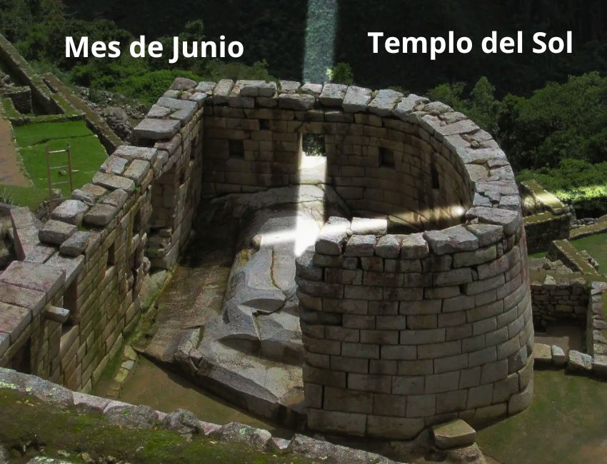 Solsticio de junio en el Templo del Sol en Machu Picchu