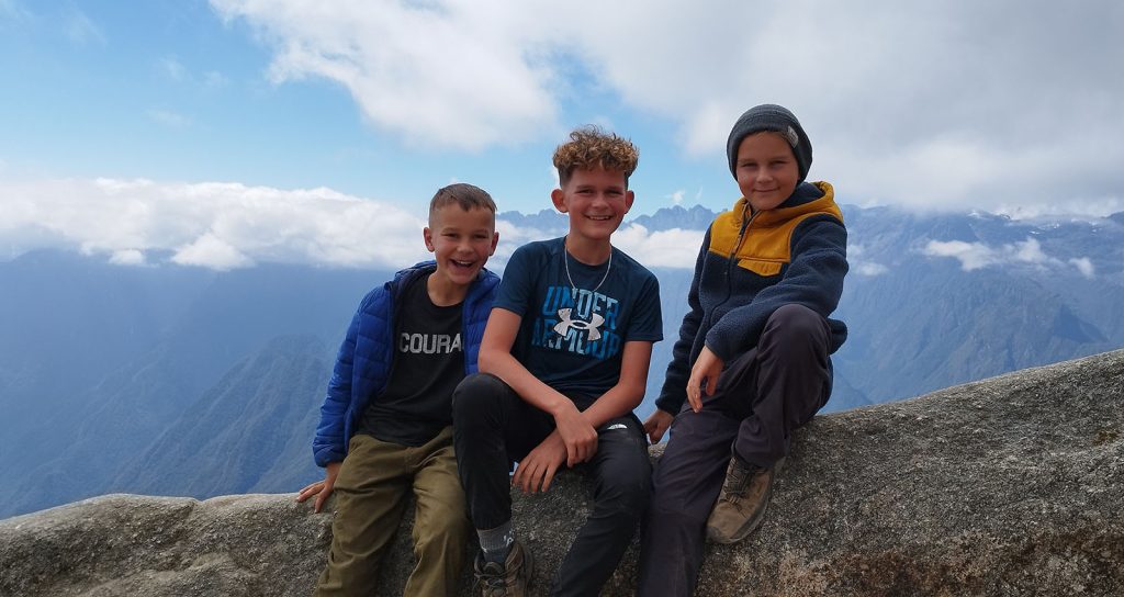 Children on the Inca Trail