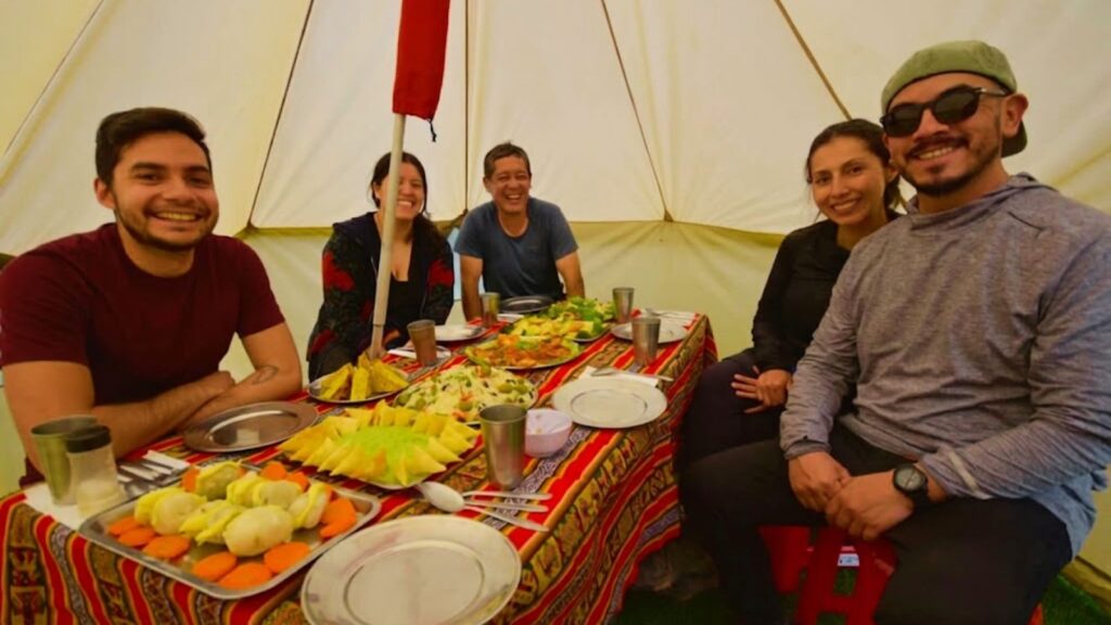Lunch on the Inca Trail