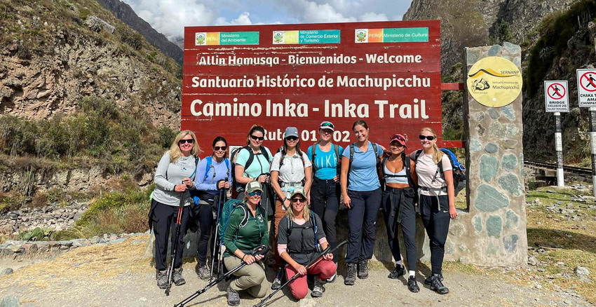 Camino inca en grupo
