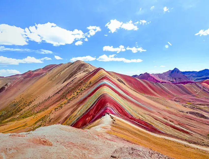 Scenery at Rainbow Mountain