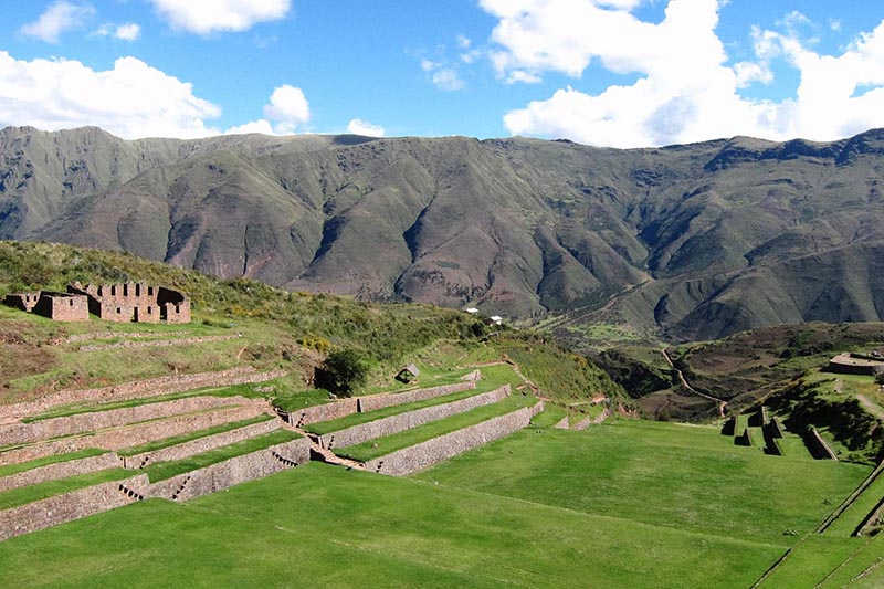 Water channels and terraces at Tipon